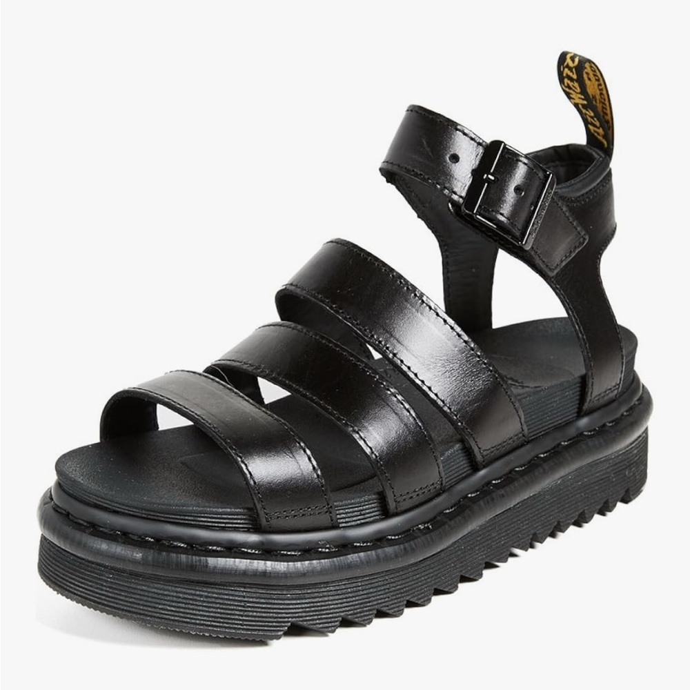 Dr. Martens Blaire Black Leather Sandals